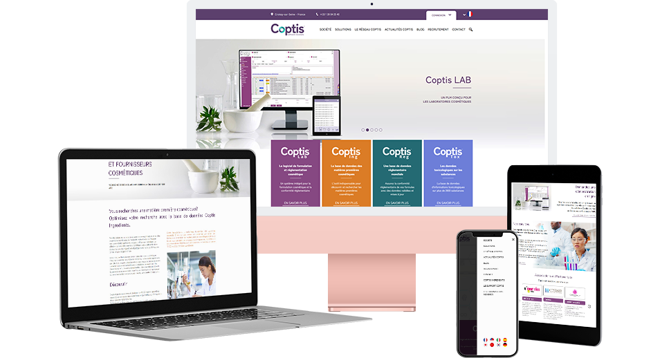 Groupe SCR - Création et développement web Coptis