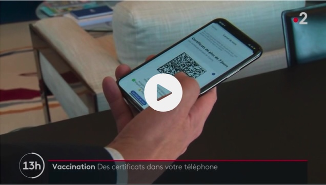 Covid 19 - Le certificat est disponible dans votre smartphone